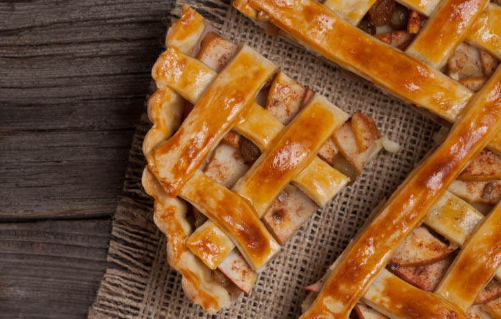 Pie on a table